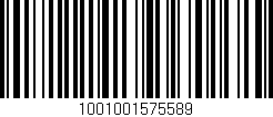 Código de barras (EAN, GTIN, SKU, ISBN): '1001001575589'