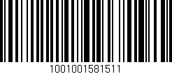 Código de barras (EAN, GTIN, SKU, ISBN): '1001001581511'