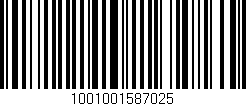 Código de barras (EAN, GTIN, SKU, ISBN): '1001001587025'