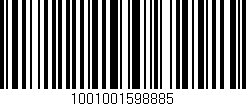 Código de barras (EAN, GTIN, SKU, ISBN): '1001001598885'