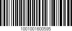 Código de barras (EAN, GTIN, SKU, ISBN): '1001001600595'