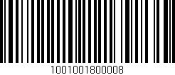 Código de barras (EAN, GTIN, SKU, ISBN): '1001001800008'