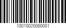 Código de barras (EAN, GTIN, SKU, ISBN): '10010020060001'