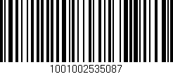 Código de barras (EAN, GTIN, SKU, ISBN): '1001002535087'
