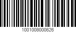 Código de barras (EAN, GTIN, SKU, ISBN): '1001008000626'