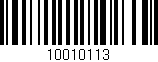 Código de barras (EAN, GTIN, SKU, ISBN): '10010113'