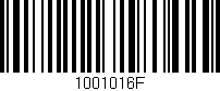 Código de barras (EAN, GTIN, SKU, ISBN): '1001016F'
