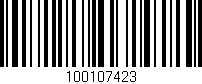 Código de barras (EAN, GTIN, SKU, ISBN): '100107423'
