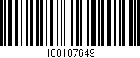 Código de barras (EAN, GTIN, SKU, ISBN): '100107649'