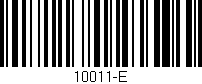 Código de barras (EAN, GTIN, SKU, ISBN): '10011-E'