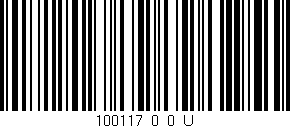 Código de barras (EAN, GTIN, SKU, ISBN): '100117_0_0_U'