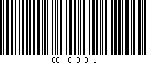 Código de barras (EAN, GTIN, SKU, ISBN): '100118_0_0_U'