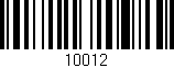 Código de barras (EAN, GTIN, SKU, ISBN): '10012'