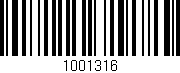 Código de barras (EAN, GTIN, SKU, ISBN): '1001316'