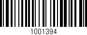 Código de barras (EAN, GTIN, SKU, ISBN): '1001394'
