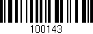 Código de barras (EAN, GTIN, SKU, ISBN): '100143'