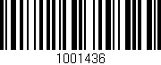 Código de barras (EAN, GTIN, SKU, ISBN): '1001436'