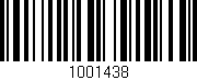 Código de barras (EAN, GTIN, SKU, ISBN): '1001438'