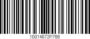 Código de barras (EAN, GTIN, SKU, ISBN): '10014672P786'