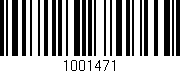 Código de barras (EAN, GTIN, SKU, ISBN): '1001471'