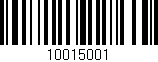 Código de barras (EAN, GTIN, SKU, ISBN): '10015001'