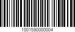 Código de barras (EAN, GTIN, SKU, ISBN): '1001590000004'