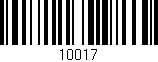 Código de barras (EAN, GTIN, SKU, ISBN): '10017'