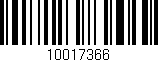 Código de barras (EAN, GTIN, SKU, ISBN): '10017366'