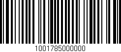 Código de barras (EAN, GTIN, SKU, ISBN): '1001785000000'