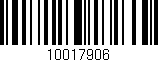 Código de barras (EAN, GTIN, SKU, ISBN): '10017906'