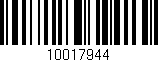 Código de barras (EAN, GTIN, SKU, ISBN): '10017944'