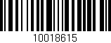 Código de barras (EAN, GTIN, SKU, ISBN): '10018615'