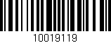 Código de barras (EAN, GTIN, SKU, ISBN): '10019119'
