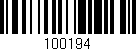 Código de barras (EAN, GTIN, SKU, ISBN): '100194'