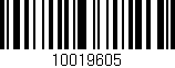 Código de barras (EAN, GTIN, SKU, ISBN): '10019605'