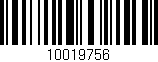 Código de barras (EAN, GTIN, SKU, ISBN): '10019756'