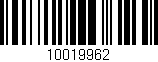 Código de barras (EAN, GTIN, SKU, ISBN): '10019962'