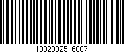 Código de barras (EAN, GTIN, SKU, ISBN): '1002002516007'
