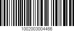 Código de barras (EAN, GTIN, SKU, ISBN): '1002003004466'