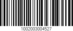 Código de barras (EAN, GTIN, SKU, ISBN): '1002003004527'