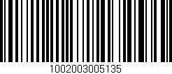 Código de barras (EAN, GTIN, SKU, ISBN): '1002003005135'