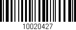 Código de barras (EAN, GTIN, SKU, ISBN): '10020427'