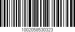 Código de barras (EAN, GTIN, SKU, ISBN): '1002058530323'
