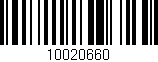Código de barras (EAN, GTIN, SKU, ISBN): '10020660'