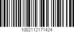 Código de barras (EAN, GTIN, SKU, ISBN): '1002112171424'