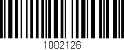 Código de barras (EAN, GTIN, SKU, ISBN): '1002126'