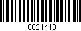 Código de barras (EAN, GTIN, SKU, ISBN): '10021418'