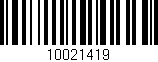 Código de barras (EAN, GTIN, SKU, ISBN): '10021419'