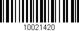 Código de barras (EAN, GTIN, SKU, ISBN): '10021420'