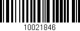 Código de barras (EAN, GTIN, SKU, ISBN): '10021846'